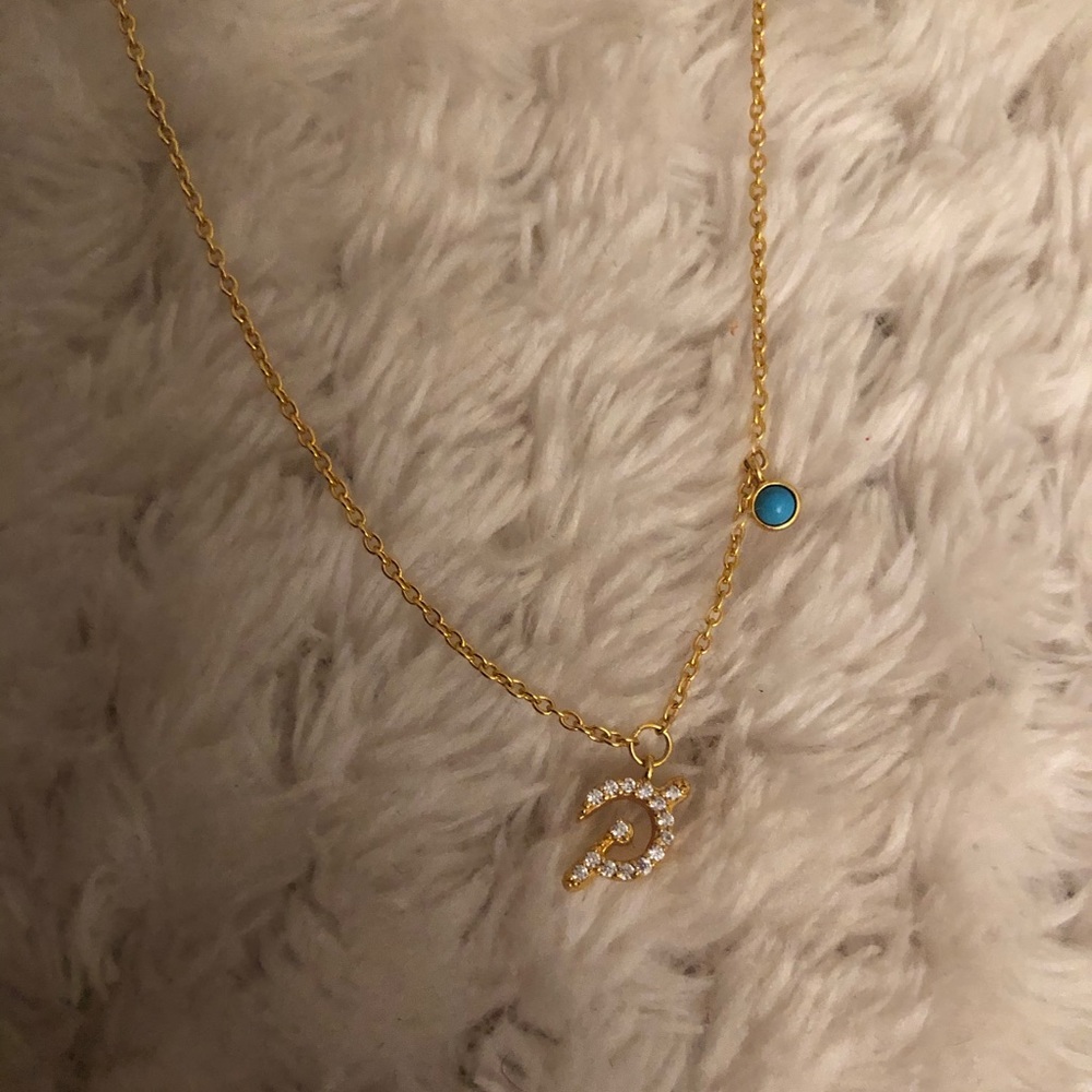 Peloton “P” Gold necklace